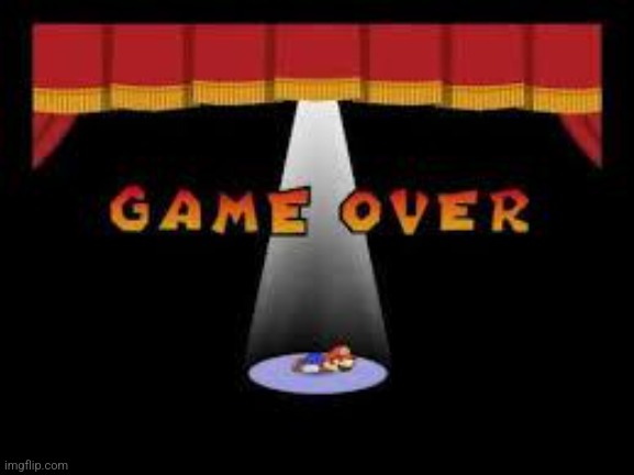 paper mario game over | image tagged in paper mario game over | made w/ Imgflip meme maker