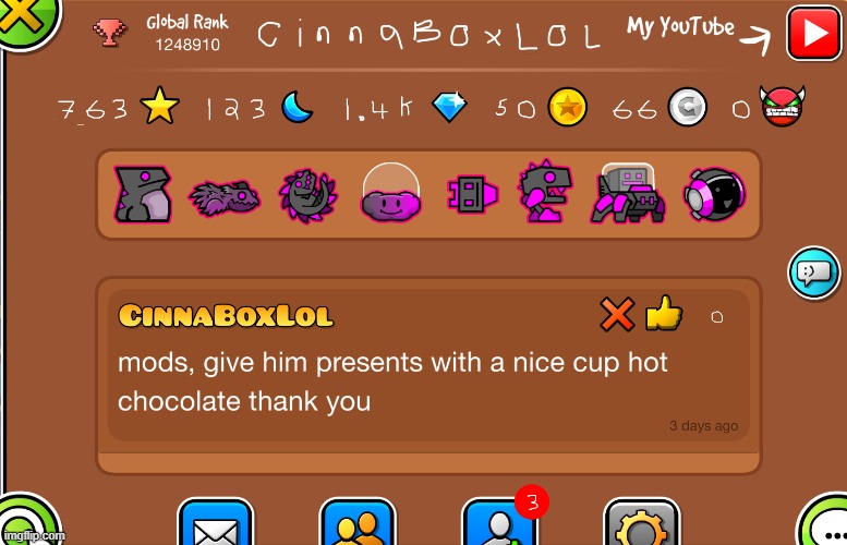 finally got glow and I got on the global leaderboard somehow | made w/ Imgflip meme maker