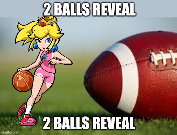 Lmao | 2 BALLS REVEAL; 2 BALLS REVEAL | image tagged in football field | made w/ Imgflip meme maker