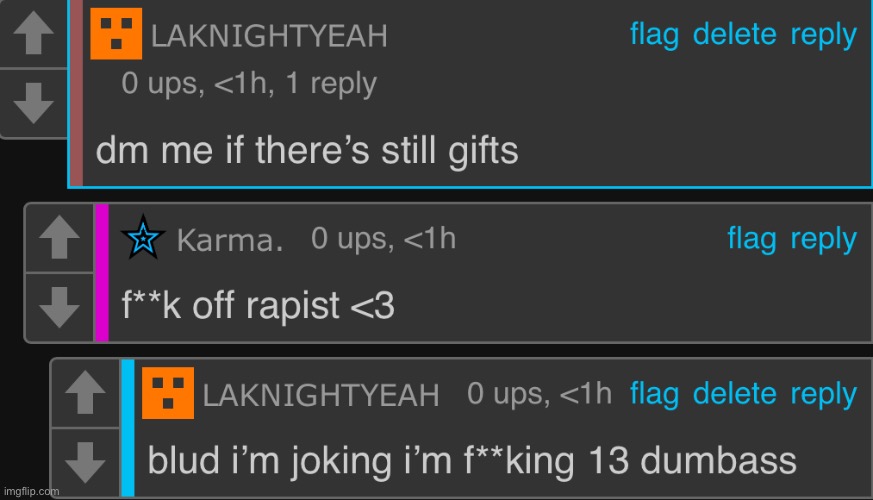 idek what the gifts were i was just curious so i asked for the gifts ? | made w/ Imgflip meme maker