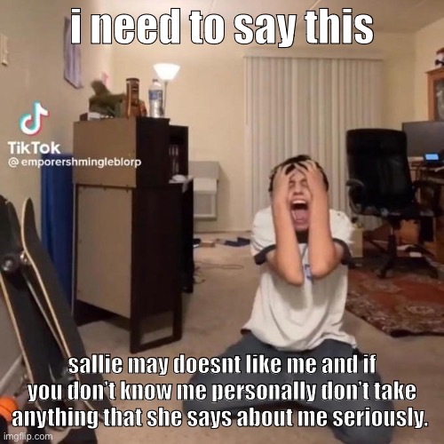 that’s all i wanted to say, i’m sorry | i need to say this; sallie may doesnt like me and if you don’t know me personally don’t take anything that she says about me seriously. | image tagged in me rn | made w/ Imgflip meme maker
