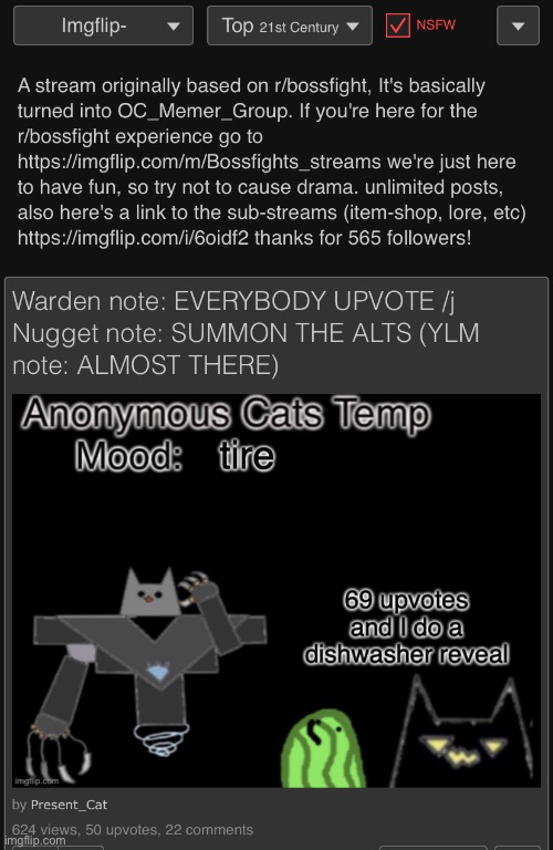 50 upvotes on the top post in all of bossfights? pathetic | made w/ Imgflip meme maker