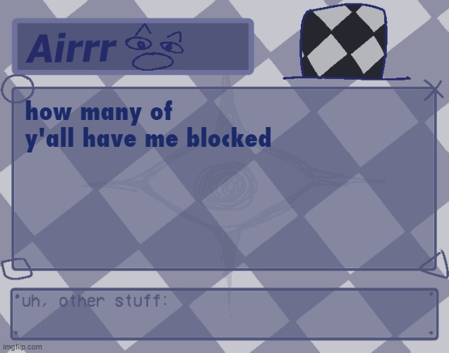 why | how many of y'all have me blocked | made w/ Imgflip meme maker