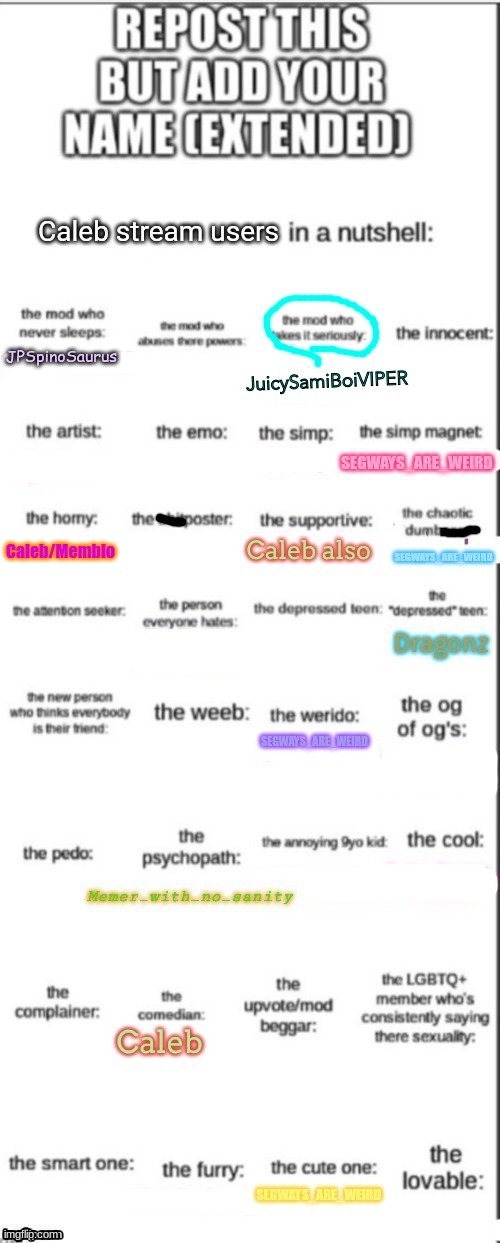repost but add your name | JPSpinoSaurus | made w/ Imgflip meme maker