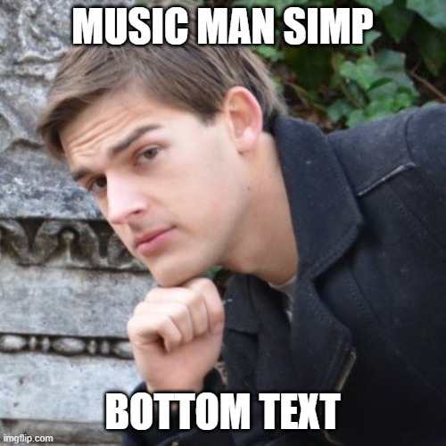 MatPat | MUSIC MAN SIMP BOTTOM TEXT | image tagged in matpat | made w/ Imgflip meme maker