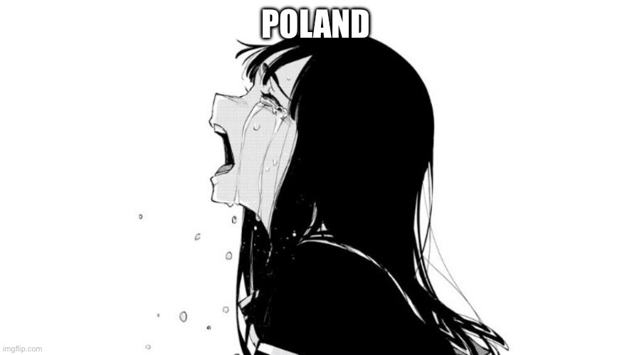 anime girl agony | POLAND | image tagged in anime girl agony | made w/ Imgflip meme maker