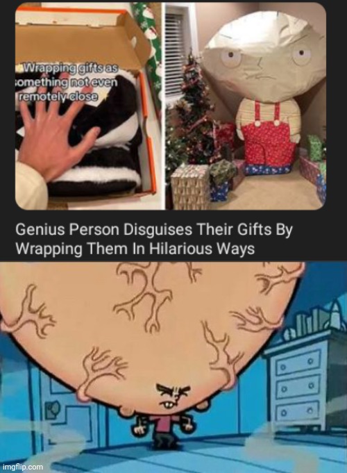 Disguises gifts | image tagged in big brain timmy,gifts,gift,wrapping,memes,presents | made w/ Imgflip meme maker