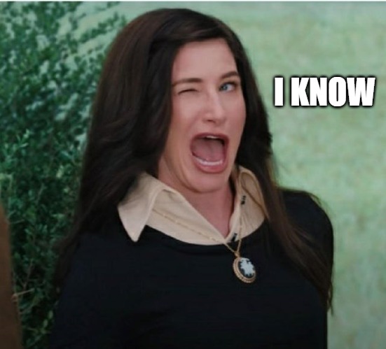 I KNOW | image tagged in wink wink | made w/ Imgflip meme maker