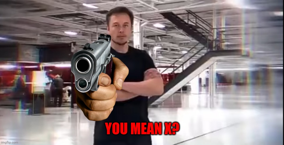 This is Elon Musk | YOU MEAN X? | image tagged in this is elon musk | made w/ Imgflip meme maker