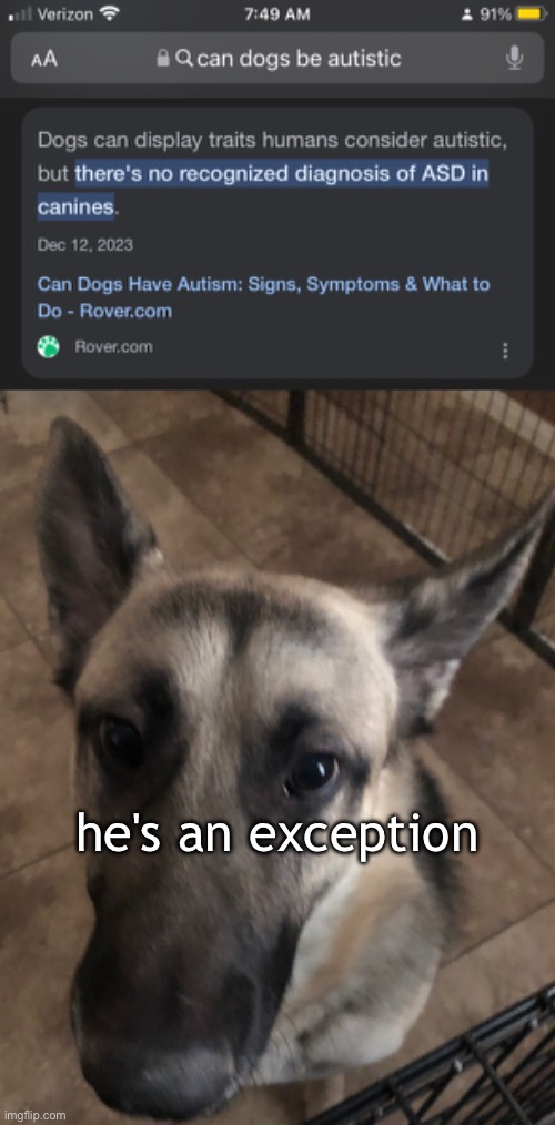 he's an exception | made w/ Imgflip meme maker