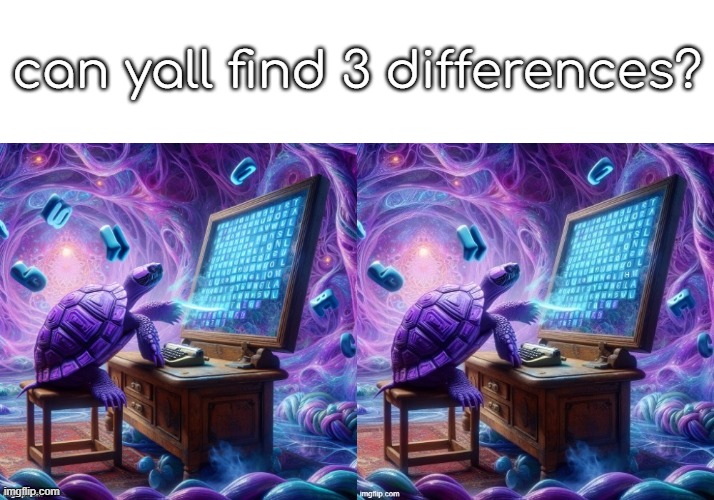 can yall find 3 differences? | made w/ Imgflip meme maker