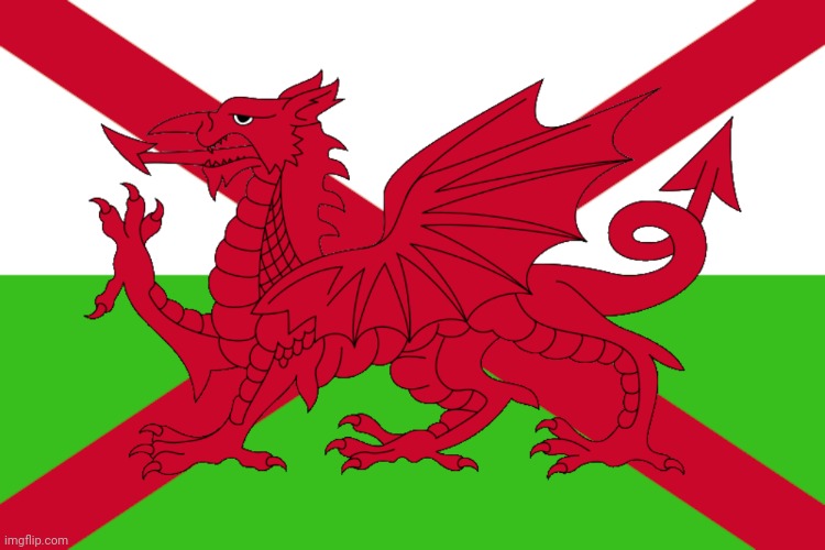 Wales + Northern Ireland | image tagged in united kingdom,wales,northern ireland | made w/ Imgflip meme maker