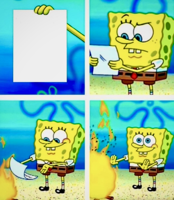 High Quality SpongeBob Blank Meme Template