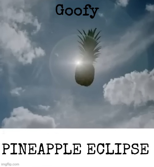 PINEAPPLE_ECLIPSE | Goofy | image tagged in pineapple_eclipse | made w/ Imgflip meme maker
