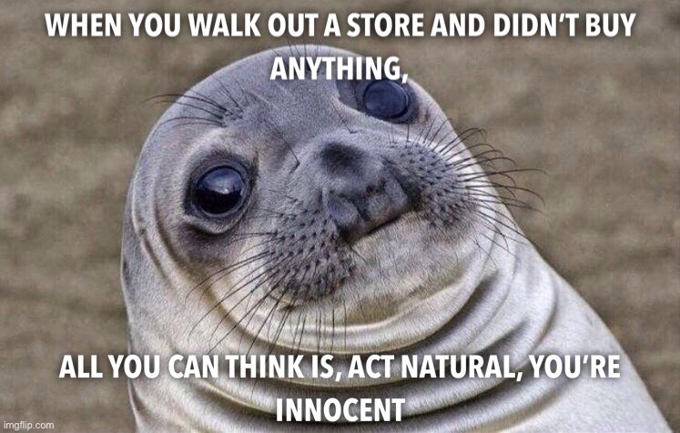 I totally struggle with this lol | image tagged in funny,meme,shopping,did not buy anything,innocent | made w/ Imgflip meme maker