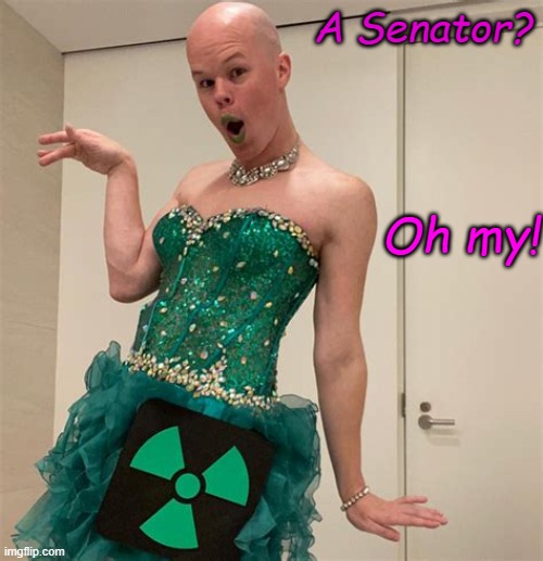 Sam Brinton | A Senator? Oh my! | image tagged in sam brinton | made w/ Imgflip meme maker