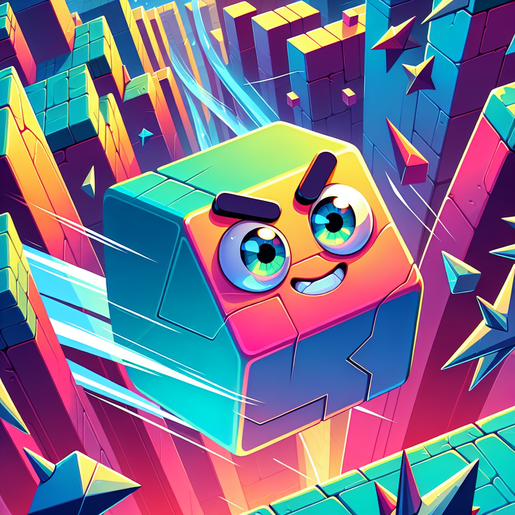 GD cube by AI Blank Meme Template