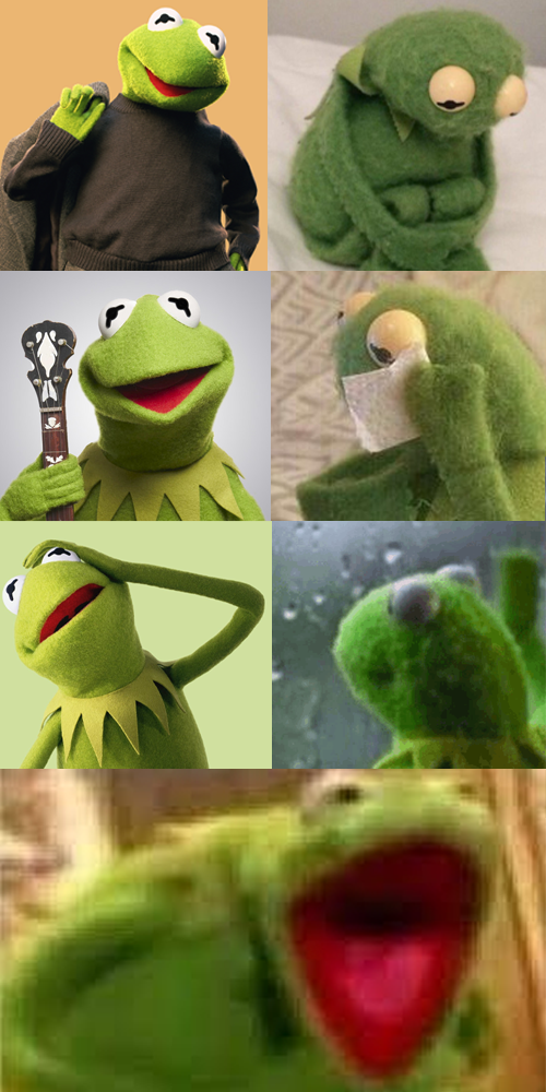 Kermit Sadness Blank Meme Template