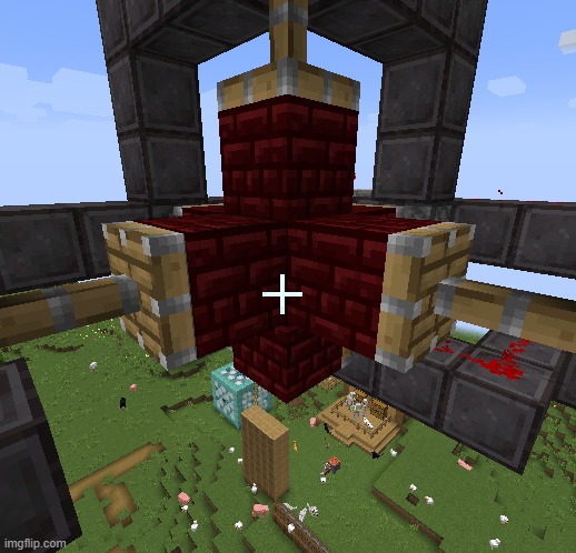 it contains a chicken bomb | image tagged in minecraft | made w/ Imgflip meme maker