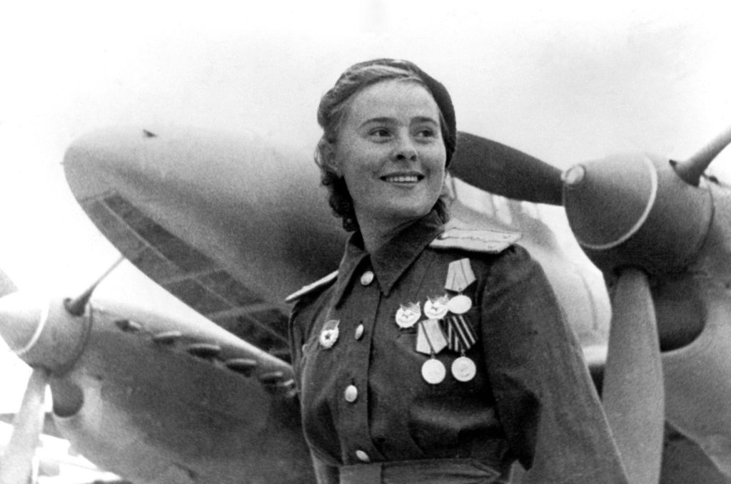 Lily Litvyak - WWII Soviet fighter pilot Blank Meme Template