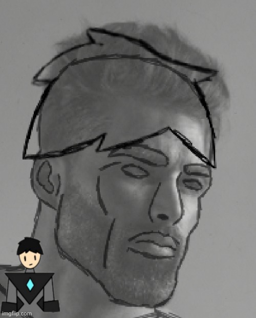 "The hair won't be that hard to ad- AEUGH" | made w/ Imgflip meme maker