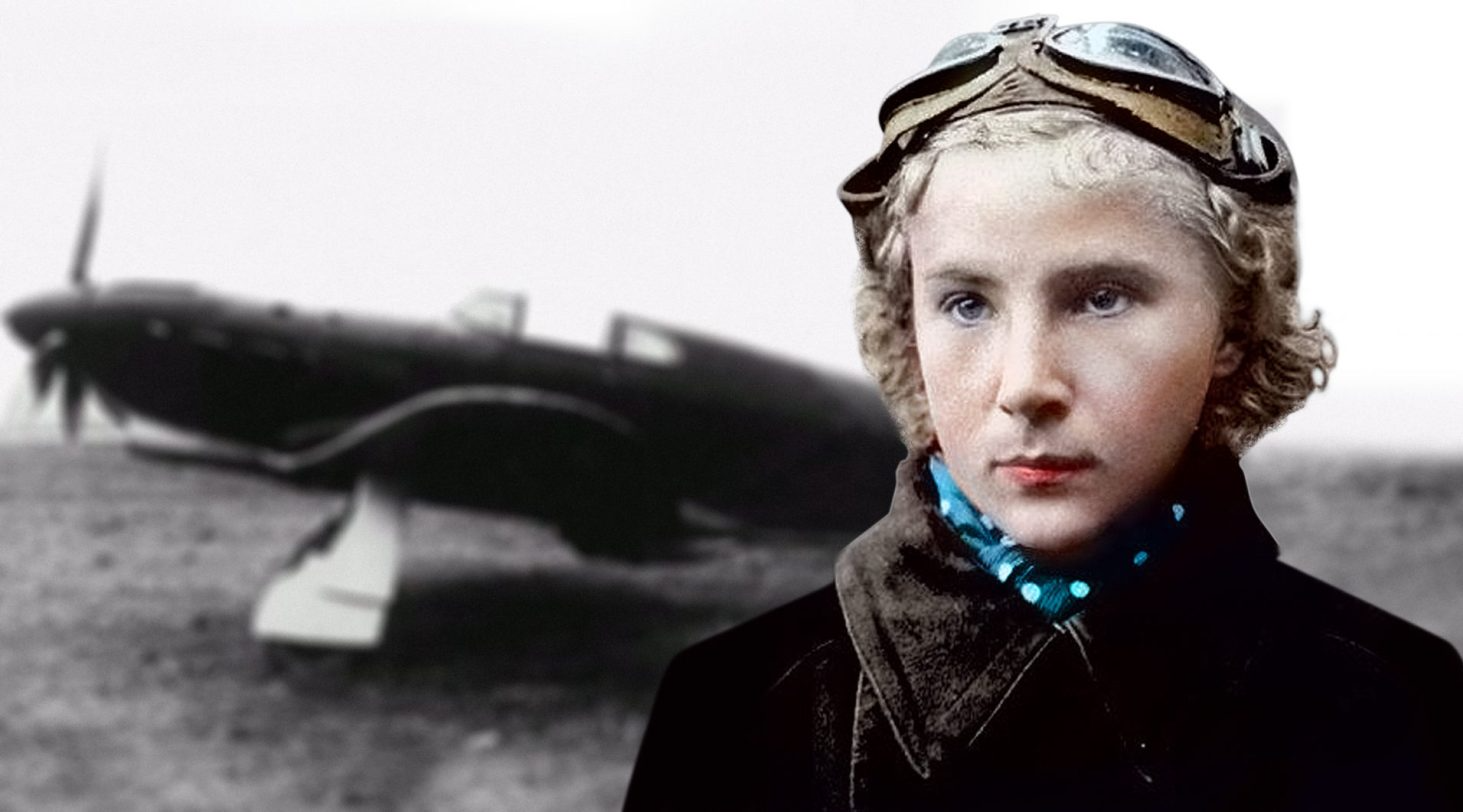 Soviet WWII Fighter Ace Lydia Litvyak “White Lily” JPP Blank Meme Template