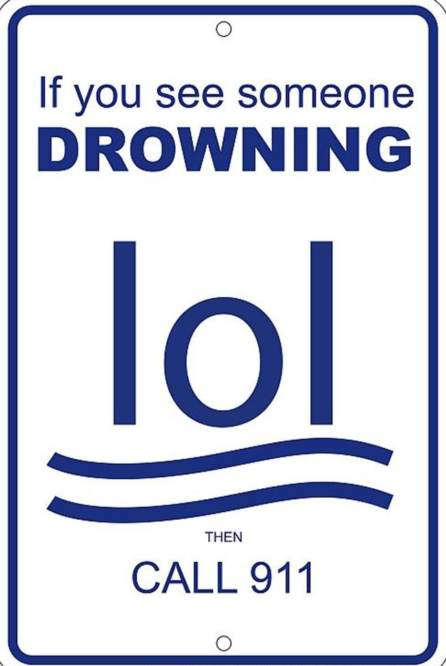 High Quality lol drowning sign Blank Meme Template