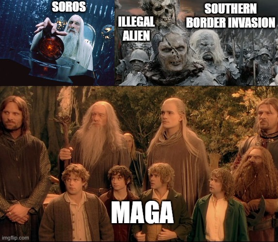 SOUTHERN BORDER INVASION; SOROS; ILLEGAL ALIEN; MAGA | made w/ Imgflip meme maker