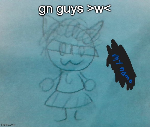 bda neko arc | gn guys >w< | image tagged in bda neko arc | made w/ Imgflip meme maker