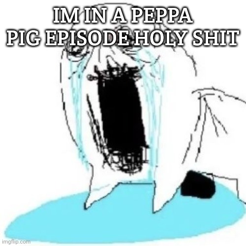 POTATO CITY | IM IN A PEPPA PIG EPISODE HOLY SHIT | image tagged in fucking hell | made w/ Imgflip meme maker