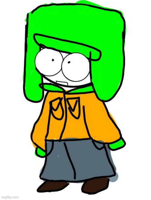 whipped up a quick drawing of a silly construction paper child | made w/ Imgflip meme maker