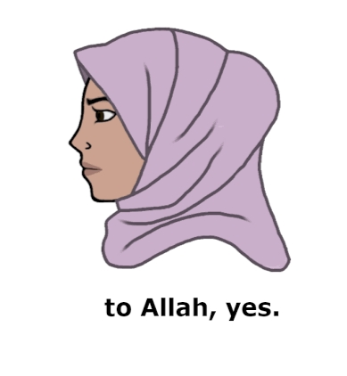 High Quality Chad hijabi girl Blank Meme Template