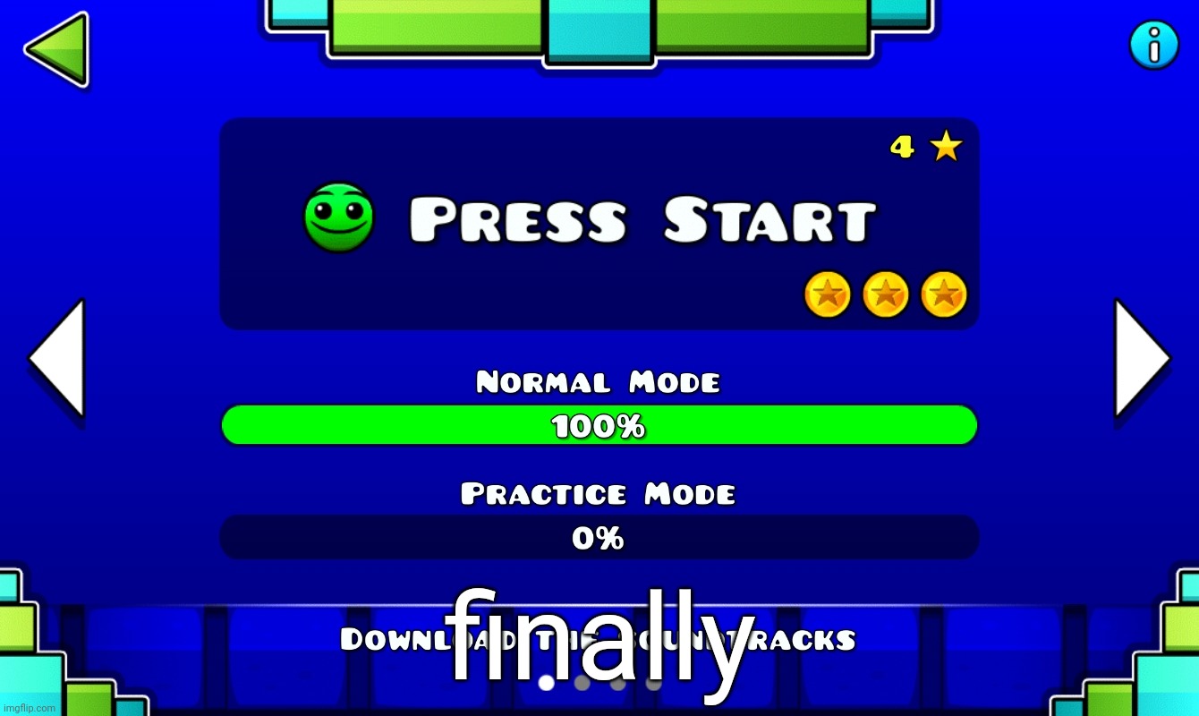 Felt more like a hard difficulty than a normal with the challenge I set for myself to get all 3 coins | finally | made w/ Imgflip meme maker