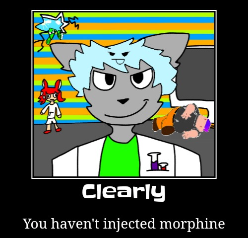 Clearly you haven't injected morphine Blank Meme Template