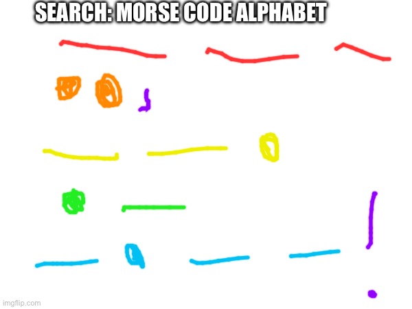 This message is in Morse code | SEARCH: MORSE CODE ALPHABET | image tagged in lgbtq,slay,morse code,puzzle,google search | made w/ Imgflip meme maker
