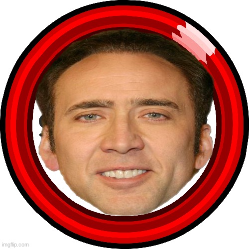 nicolas cage as a clock | image tagged in clocks,nicolas cage,memes,cursed image | made w/ Imgflip meme maker