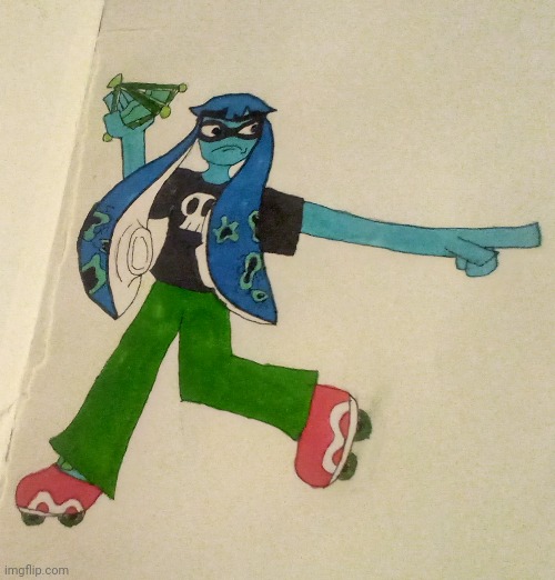 Traditional art Instead of digital this time (I prefer digital) | made w/ Imgflip meme maker