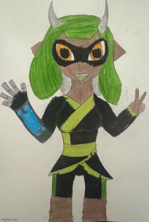 I drew my Main OC | made w/ Imgflip meme maker