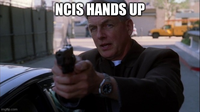 NCIS gibbs | NCIS HANDS UP | image tagged in ncis gibbs | made w/ Imgflip meme maker