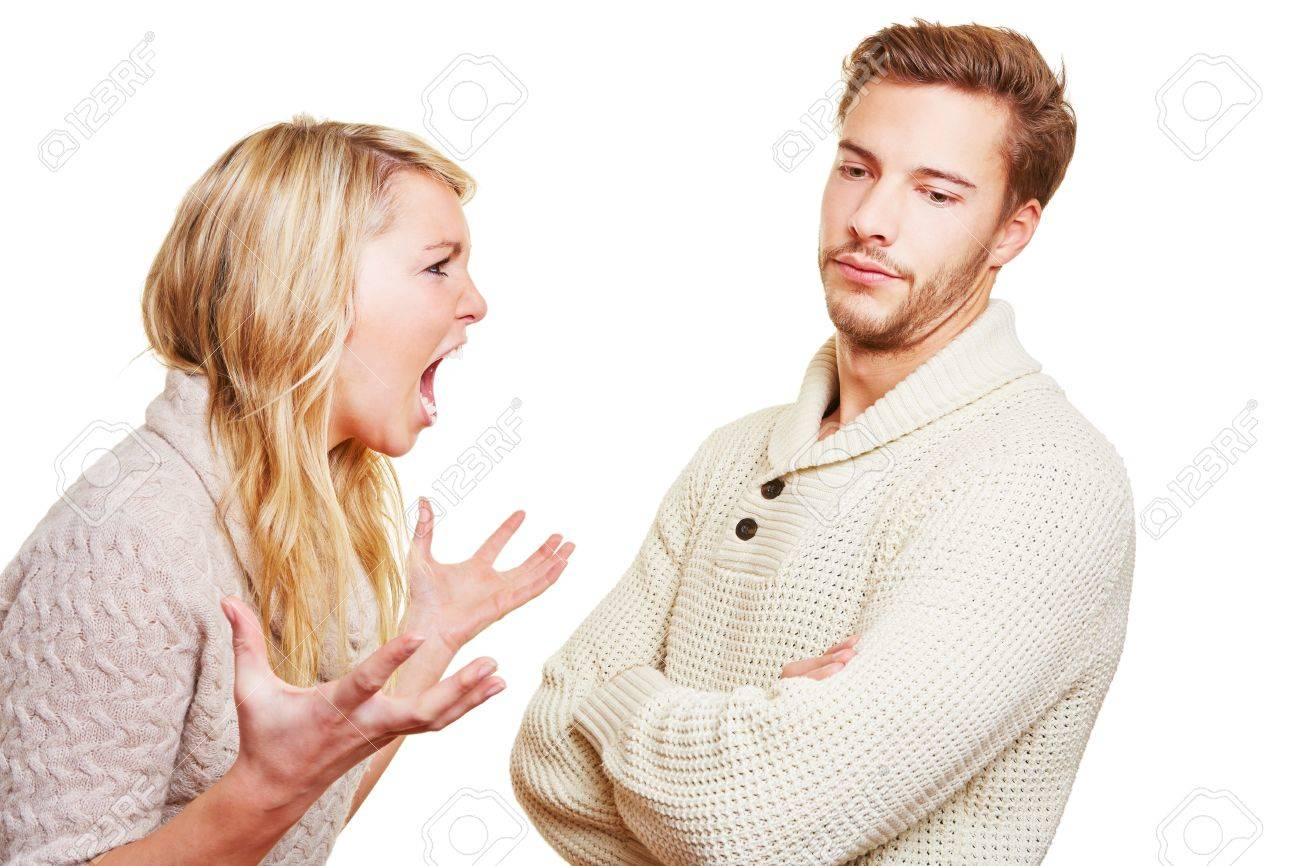 High Quality Woman yelling at man Blank Meme Template