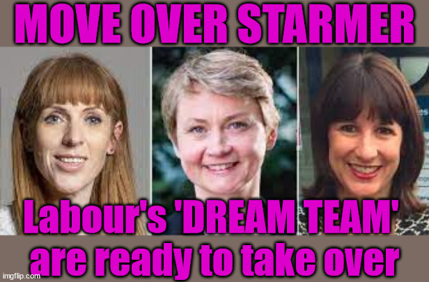 Move over Starmer - Rayner, Cooper, Reeves | MOVE OVER STARMER; REMEMBER THIS; Come next election !!! TERRIFIED !!! Starmer Absolutely; The Rwanda plan could work; Quid Pro Quo; Yvette Coopers UK/EU Illegal Migrant Exchange deal; Starmer - UK isn't taking its fair share; Which idiot Lefty came up with the "Delusional EU Exchange Deal"; EU HAS LOST CONTROL OF ITS BORDERS ! Careful how you vote; Starmer's EU exchange deal = People Trafficking !!! Starmer to Betray Britain . . . #Burden Sharing #Quid Pro Quo #100,000; #Immigration #Starmerout #Labour #wearecorbyn #KeirStarmer #DianeAbbott #McDonnell #cultofcorbyn #labourisdead #labourracism #socialistsunday #nevervotelabour #socialistanyday #Antisemitism #Savile #SavileGate #Paedo #Worboys #GroomingGangs #Paedophile #IllegalImmigration #Immigrants #Invasion #Starmeriswrong #SirSoftie #SirSofty #Blair #Steroids #BibbyStockholm #Barge #burdonsharing #QuidProQuo; EU Migrant Exchange Deal? #Burden Sharing #QuidProQuo #100,000; Starmer wants to replicate it here !!! STARMER BELIEVES WE'RE NOT TAKING OUR 'FAIR SHARE' ? Delusional; Say's the EU; Yvette Cooper; Welcome to Labours Illegal Immigration Travel agent; Starmer says . . . 'The Rwanda Plan' is 'Just a Gimmick'; Labour's 'DREAM TEAM' 
are ready to take over | image tagged in rayner cooper reeves,labourisdead,illegal immigration,tony blair,stop boats rwanda echr,20 mph ulez eu 4th | made w/ Imgflip meme maker
