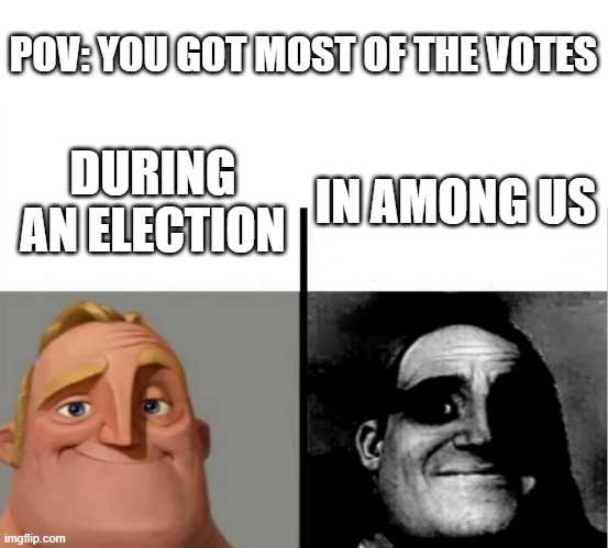 Teacher's Copy | POV: YOU GOT MOST OF THE VOTES; IN AMONG US; DURING AN ELECTION | image tagged in teacher's copy,among us,elections | made w/ Imgflip meme maker