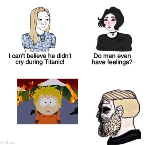 Chad crying | image tagged in chad crying,south park | made w/ Imgflip meme maker