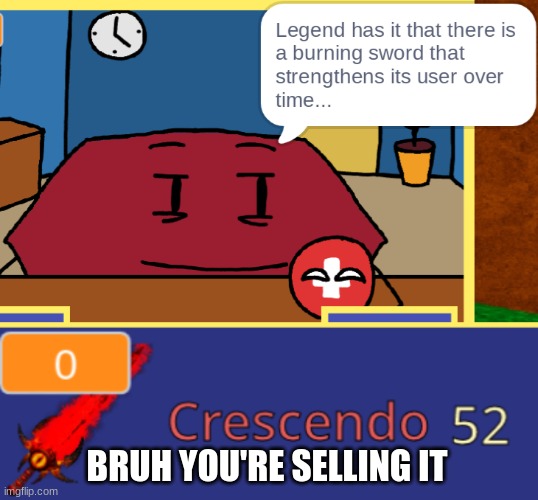 BRUH YOU'RE SELLING IT | image tagged in hexagon,rfg | made w/ Imgflip meme maker