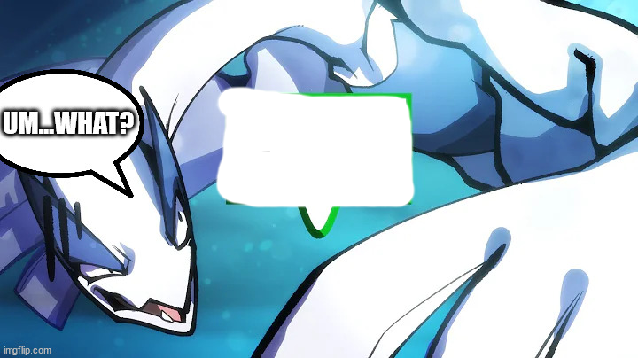 annoyed Lugia Blank Meme Template