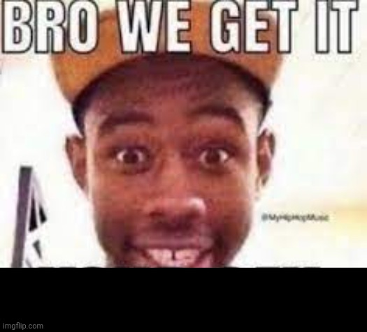 Bro we get it your gay | image tagged in bro we get it your gay | made w/ Imgflip meme maker