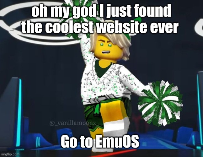 twink mfer | oh my god I just found the coolest website ever; Go to EmuOS | image tagged in twink mfer | made w/ Imgflip meme maker