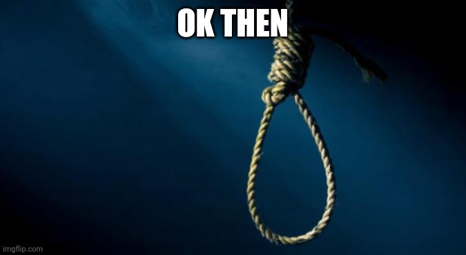 Noose | OK THEN | image tagged in noose | made w/ Imgflip meme maker