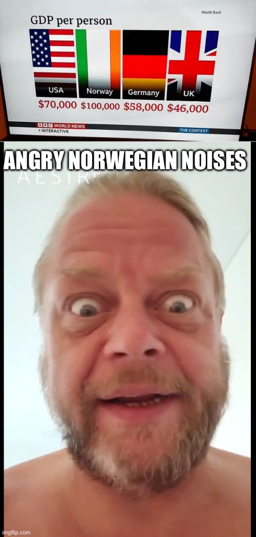 Norwegian flag? | ANGRY NORWEGIAN NOISES | image tagged in angry viking,norway,flag,false flag | made w/ Imgflip meme maker