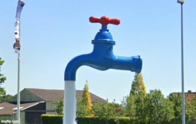 this tap water will flood the post below | made w/ Imgflip meme maker